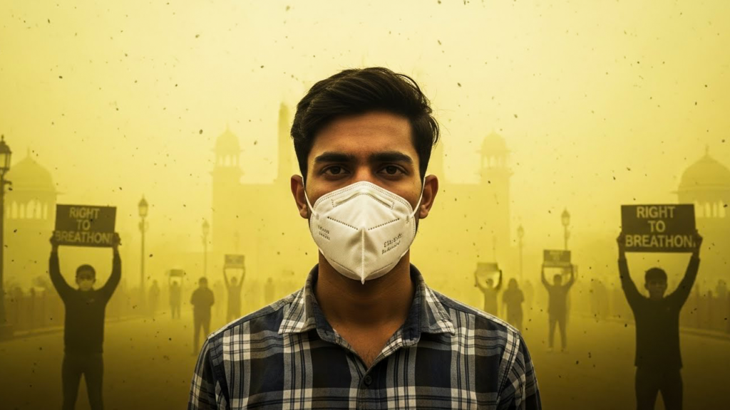 Delhi air pollution smog